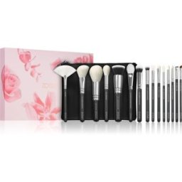 ZOEVA The Artists Brush Set Silver Kit de pinceaux avec pochette 1 pcs