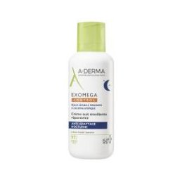 A-DERMA Exomega Control Crème Nuit Émolliente Réparatrice Dès la Naissance 400 ml - Flacon-Pompe 400 ml