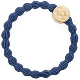 By Eloise London Gold Zodiac Charm couleur Aquarius Dove Blue