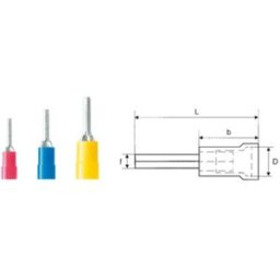Weidmüller 9200480000 Cosse à embout 4 mm² 6 mm² partiellement isolé jaune 100 pc(s)