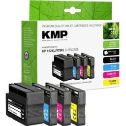 KMP Encre remplace HP 932XL, 933XL, CN053AE, CN054AE, CN055AE, CN056AE compatible pack bundle noir, cyan, magenta, jaune H174V 1725,4005