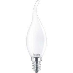 Philips LED 76293300 LED CEE E (A - G) E14 forme de flamme 2.2 W = 25 W blanc chaud (Ø x L) 3.5 cm x 12.3 cm 1 pc(s)