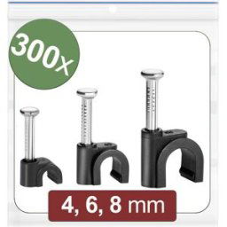 Quadrios 24CA435 Cavalier 24CA435 Plage de Ø du faisceau 2 à 8 mm noir 300 pc(s)