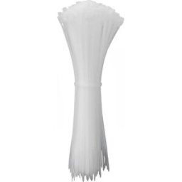 Quadrios 24CA350 24CA350 Serre-câble 450 mm 7.6 mm blanc stabilisé aux UV 100 pc(s)