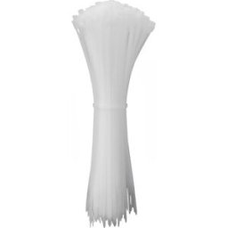Quadrios 24CA338 24CA338 Serre-câble 500 mm 4 mm blanc stabilisé aux UV 100 pc(s)