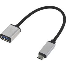 Renkforce USB 3.0 Adaptateur [1x USB-C® mâle - 1x USB 3.0 femelle type A] RF-USBA-MS-01 0.15 m gainé