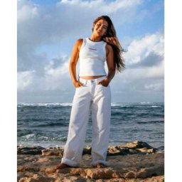 Rip Curl x Abrand 99 Jean Baggy White Wash White 25 female