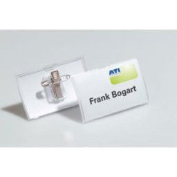 Badge pliable Durable Click Fold - boîte de 25 badges 40 x 75 mm - paquet 25 unités
