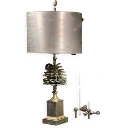 Lampe de la Maison Charles argent 40x40x80