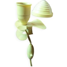 Lampe à pince champignon jaune 10x10x20