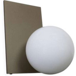 Lampe CHEVET Extra T de FLOS dore 28x29x35