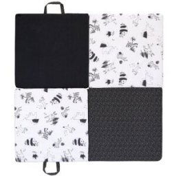 Candide Tapis de jeu pliable 3 en 1 Black & white experience