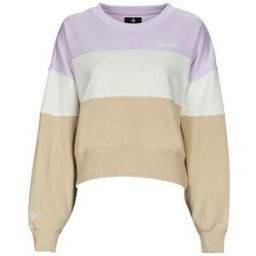 Sweat-shirt Converse COLOR-BLOCKED CHAIN STITCH Violet