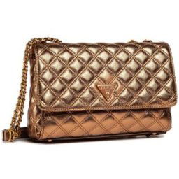 Sac Guess sac femme cessily mini bronze Marron