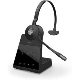 Casque sans fil professionnel + Station de recharge Jabra Engage 65 Mono - Noir