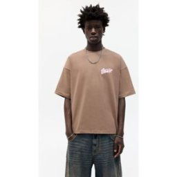 Pull&Bear T-Shirt Manches Courtes Imprimé Graffiti Stwd Marron L male
