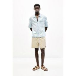Pull&Bear Short De Bain Stwd Garment Dye Camel moyen S male