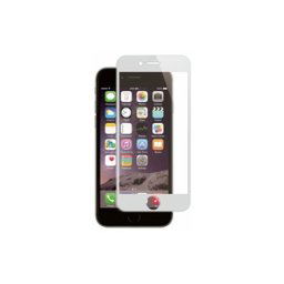Muvit - film protecteur en verre trempe - contour silver - iPhone 7/8