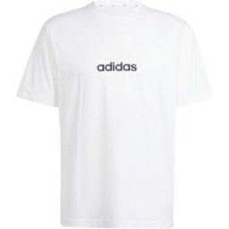 Adidas Essentials Single Jersey Logo T-Shirt Mens Blanc linéaire XL Male