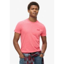 Superdry Small Chest Logo T Shirt Rose vif Très grand Male