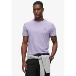 Superdry Small Chest Logo T Shirt Iris Violet Medium Male