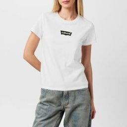 Levis Print T-Shirt Aile de chauve-souris blanche 12 (M) Female