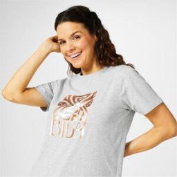 Biba Logo T-Shirt Marl gris 12 (M) Female
