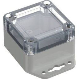 TRU COMPONENTS TC-10860408 Cloche à bride 60 x 60 x 40.10 ABS-PC gris clair 1 pc(s)