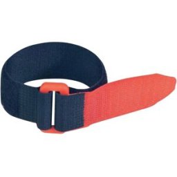 FASTECH® F101-25-300-5 Bande auto-agrippante avec boucle partie velours et partie agrippante (L x l) 300 mm x 25 mm noir, rouge 5 pc(s)