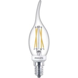 Philips LED 871951432437400 LED CEE D (A - G) E14 forme de flamme 3.4 W = 40 W blanc chaud (Ø x L) 35 mm x 119 mm 1 pc(s)