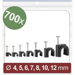 Quadrios 24CA438 Cavalier 24CA438 Plage de Ø du faisceau 2 à 12 mm noir 700 pc(s)