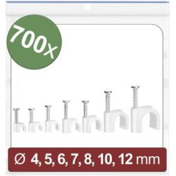 Quadrios 24CA427 Cavalier 24CA427 Plage de Ø du faisceau 2 à 12 mm blanc 700 pc(s)