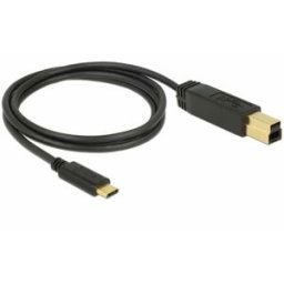 Delock Câble USB-C USB-C® mâle, USB-B mâle 1.00 m noir 83675