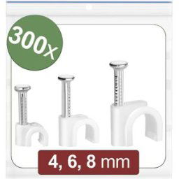 Quadrios 24CA424 Cavalier 24CA424 Plage de Ø du faisceau 2 à 8 mm blanc 300 pc(s)