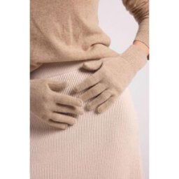 Maison Héritage Gants unisexe MH-006 en cachemire new beige creme Taille unique unisex