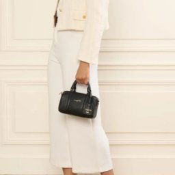Lancaster Maroquinerie Sac polochon Zippé M Milano Ana noir en cuir female