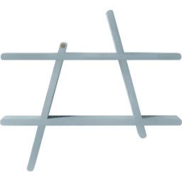 Andersen Furniture Étagère murale A-Shelf Special Edition Grey blue M 52x9x46 cm