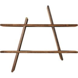 Andersen Furniture Étagère murale A-Shelf Large 78x12x67 cm Ash