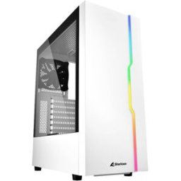 Tour midi Sharkoon RGB Slider Boîtier PC blanc
