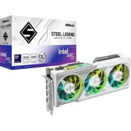 ASRock Carte graphique Intel Arc™ Graphics B580 Steel Legend OC 12 GB GDDR6-VRAM PCIe x16 DisplayPort 2.1, HDMI® 2.1