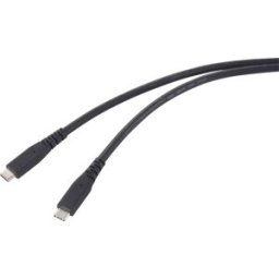 Renkforce Câble USB-C USB4™ USB-C® 1.00 m noir gaine TPE RF-6662040