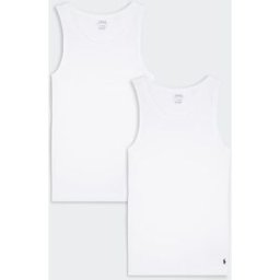 Polo Ralph Lauren - Lot de 2 dÃ©bardeurs classiques - Taille M Blanc M male