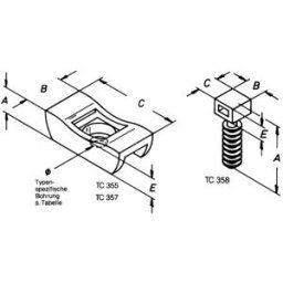 Helukabel TC 357 Embase de fixation vissable 91047-25 stabilisé aux UV, résistant à la chaleur noir 25 pc(s)