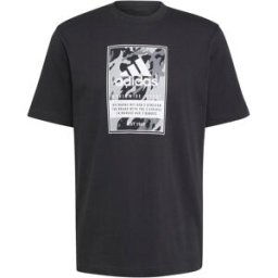 Adidas Graphic Logo T-Shirt Mens Boîte de camouflage noir M Male