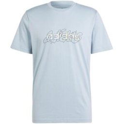 Adidas Essentials Single Jersey Logo T-Shirt Mens Illustrer en bleu XL Male