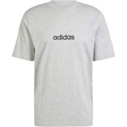Adidas Essentials Single Jersey Logo T-Shirt Mens Gris linéaire XL Male