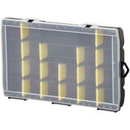 universel STANLEY Coffret de rangement (l x H x P) 357 x 48 x 229 mm Nombre de compartiments: 22 Contenu 1 pc(s)