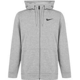 Nike Dri-Fit Men's Full-Zip Training Hoodie Gris 3XL Male
