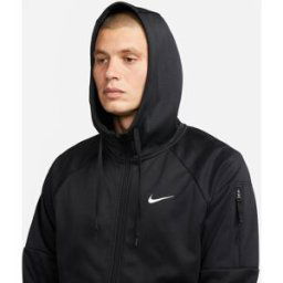 Nike Dri-Fit Men's Full-Zip Training Hoodie Noir S Male