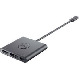 USB-C®, moniteur Adaptateur [1x USB-C® mâle - 1x HDMI femelle, DisplayPort femelle, USB-C® femelle] Dell Adapter USB-C to HDMI/DP with Power 0.18 m